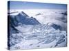 View of the Top of Fox Glacier, Westland, West Coast, South Island, New Zealand-D H Webster-Stretched Canvas