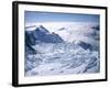 View of the Top of Fox Glacier, Westland, West Coast, South Island, New Zealand-D H Webster-Framed Photographic Print