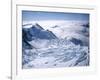 View of the Top of Fox Glacier, Westland, West Coast, South Island, New Zealand-D H Webster-Framed Photographic Print