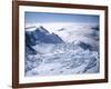 View of the Top of Fox Glacier, Westland, West Coast, South Island, New Zealand-D H Webster-Framed Photographic Print