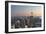 View of the Top of the Rock, Empire State Building, Rockefeller Centre, Manhattan, New York-Rainer Mirau-Framed Photographic Print