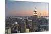 View of the Top of the Rock, Empire State Building, Rockefeller Centre, Manhattan, New York-Rainer Mirau-Mounted Photographic Print