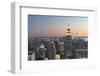 View of the Top of the Rock, Empire State Building, Rockefeller Centre, Manhattan, New York-Rainer Mirau-Framed Photographic Print