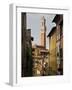 View of the Torre Del Mangia and Old Streets in Siena, Tuscany, Italy, Europe-John Woodworth-Framed Photographic Print