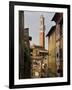 View of the Torre Del Mangia and Old Streets in Siena, Tuscany, Italy, Europe-John Woodworth-Framed Photographic Print