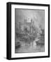 'View of the Tower from London Bridge', 1890-Hume Nisbet-Framed Giclee Print