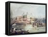 View of the Tower of London, Engraved by Daniel Havell-John Gendall-Framed Stretched Canvas