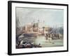 View of the Tower of London, Engraved by Daniel Havell-John Gendall-Framed Giclee Print