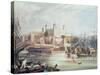 View of the Tower of London, Engraved by Daniel Havell-John Gendall-Stretched Canvas