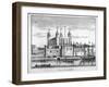 View of the Tower of London from the River Thames, 1742-null-Framed Giclee Print