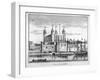 View of the Tower of London from the River Thames, 1742-null-Framed Giclee Print