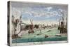 View of the Tower of London with Boats on the River Thames, 1751-John Boydell-Stretched Canvas