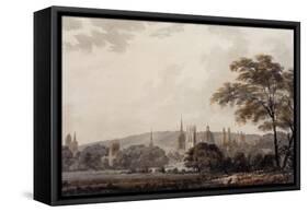 View of the Towers and Spires of Oxford, Oxfordshire-George Bulteel Fisher-Framed Stretched Canvas
