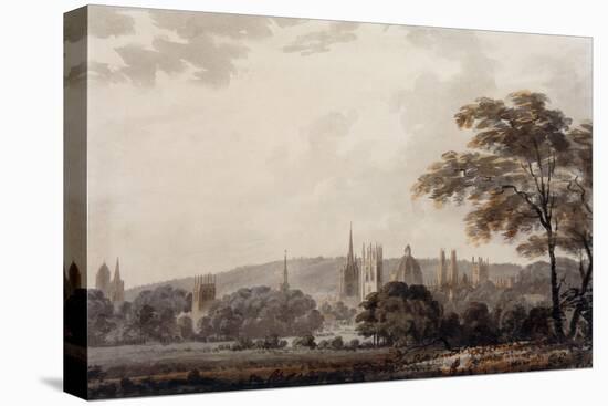 View of the Towers and Spires of Oxford, Oxfordshire-George Bulteel Fisher-Stretched Canvas