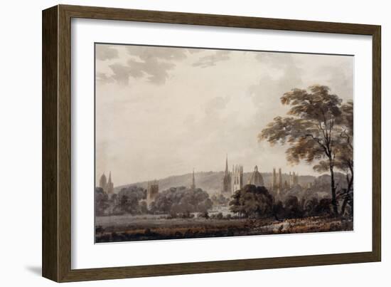 View of the Towers and Spires of Oxford, Oxfordshire-George Bulteel Fisher-Framed Giclee Print