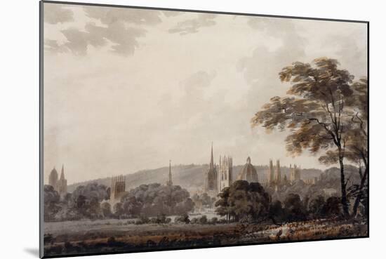 View of the Towers and Spires of Oxford, Oxfordshire-George Bulteel Fisher-Mounted Giclee Print