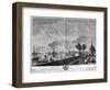 View of the Town and Port of Bordeaux Seen from Chateau Trompette-Claude Joseph Vernet-Framed Premium Giclee Print