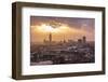 View of the Town at the Sunset from the Monument-Massimo Borchi-Framed Photographic Print