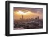 View of the Town at the Sunset from the Monument-Massimo Borchi-Framed Photographic Print