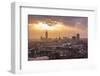 View of the Town at the Sunset from the Monument-Massimo Borchi-Framed Photographic Print