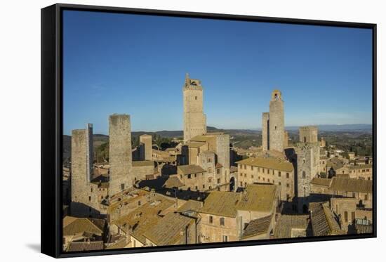 View of the Town by Drone-Guido Cozzi-Framed Stretched Canvas