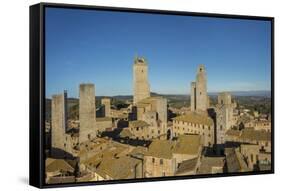 View of the Town by Drone-Guido Cozzi-Framed Stretched Canvas