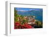 View of the Town Centre with Parish Church and Lake, Ascona, Lake Maggiore, Switzerland-null-Framed Premium Giclee Print