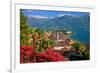 View of the Town Centre with Parish Church and Lake, Ascona, Lake Maggiore, Switzerland-null-Framed Premium Giclee Print