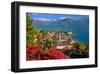 View of the Town Centre with Parish Church and Lake, Ascona, Lake Maggiore, Switzerland-null-Framed Art Print