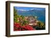 View of the Town Centre with Parish Church and Lake, Ascona, Lake Maggiore, Switzerland-null-Framed Art Print