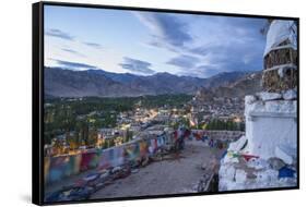 View of the Town from a Small Hill near Main Bazaar-Guido Cozzi-Framed Stretched Canvas