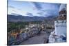 View of the Town from a Small Hill near Main Bazaar-Guido Cozzi-Stretched Canvas