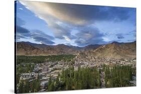 View of the Town from a Small Hill near Main Bazaar-Guido Cozzi-Stretched Canvas