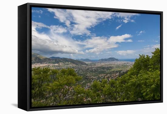 View of the Town from Altofonte-Guido Cozzi-Framed Stretched Canvas