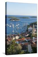 View of the Town from Fortress, Hvar Town, Hvar Island, Croatia-Guido Cozzi-Stretched Canvas