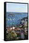 View of the Town from Fortress, Hvar Town, Hvar Island, Croatia-Guido Cozzi-Framed Stretched Canvas