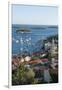 View of the Town from Fortress, Hvar Town, Hvar Island, Croatia-Guido Cozzi-Framed Premium Photographic Print