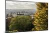 View of the Town from Montmartre Hill in Autumn (Fall)-Massimo Borchi-Mounted Photographic Print