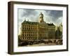 View of the Town Hall, Amsterdam-Gerrit Adriaensz Berckheyde-Framed Giclee Print