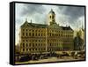 View of the Town Hall, Amsterdam-Gerrit Adriaensz Berckheyde-Framed Stretched Canvas