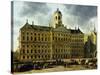 View of the Town Hall, Amsterdam-Gerrit Adriaensz Berckheyde-Stretched Canvas