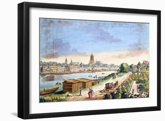 View of the Town of Frankfurt, Facing South-Johann Jacob Koller-Framed Giclee Print