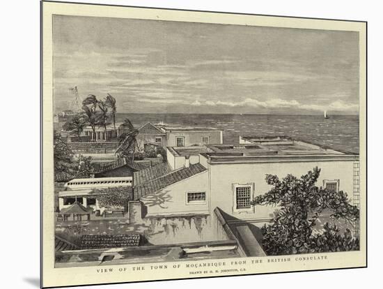 View of the Town of Mocambique from the British Consulate-Harry Hamilton Johnston-Mounted Giclee Print