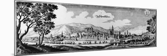 View of the Town of Schmalkalden, 1650-Matthaus, The Elder Merian-Mounted Premium Giclee Print