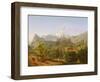 View of the Town of Sion in Valais, 1810-Lancelot Theodore Turpin de Crisse-Framed Giclee Print