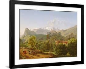 View of the Town of Sion in Valais, 1810-Lancelot Theodore Turpin de Crisse-Framed Giclee Print