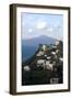 View of the Town of Vico Equense and Mount Vesuvius in the Background, Near Sorrento, Italy-Natalie Tepper-Framed Photo