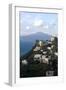 View of the Town of Vico Equense and Mount Vesuvius in the Background, Near Sorrento, Italy-Natalie Tepper-Framed Photo