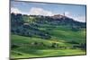 View of the Town Pienza in a Tuscan Countryside, Italy-George Oze-Mounted Photographic Print