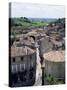 View of the Town, St. Emilion, Gironde, Aquitaine, France-Jonathan Hodson-Stretched Canvas